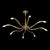 Mid-Century Polished Brass 8-Arm Sculptural Chandelier by Oscar Torlasco For Sale - Image 11 of 17