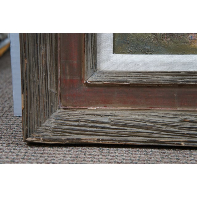 William Thon Olive Trees Abstract Expressionist Oil on Board Landscape Painting For Sale - Image 9 of 12