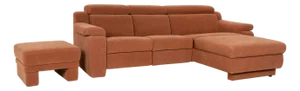 Planopoly Corner Sofa and Ottoman in Brown Upholstery from Himolla, Set of 2