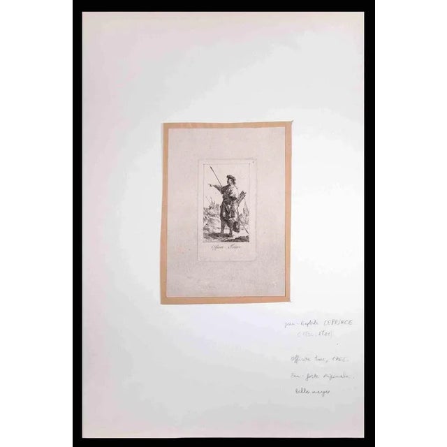 Officier Tartare is an original artwork realized by the French artist Jean Baptiste Le Prince (1734-1781) Etching on...
