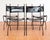 Vintage Dining Chairs in Leather and Wrought Iron, 1970s, Set of 4 For Sale - Image 14 of 18