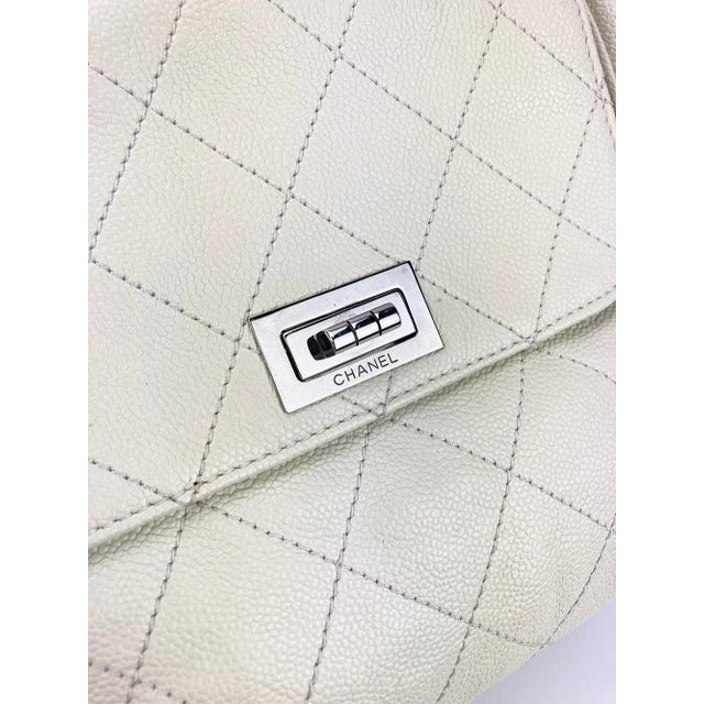 Chanel White Pocket in the City Tote For Sale - Image 11 of 12