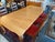 Queen Anne Extension Dining Room Extension Table + Six Dining Chairs Set For Sale - Image 10 of 15