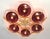 Italian 21st Century Hive Polished Brass Amethyst Bubbles Murano Flush Mount by Fabio LTD For Sale - Image 3 of 9