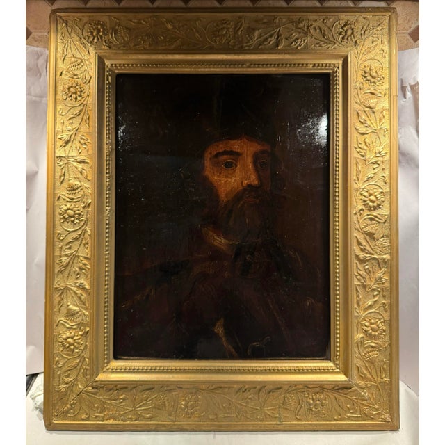 16th Century Portrait Painting of an English Pikeman in Armor For Sale - Image 4 of 9