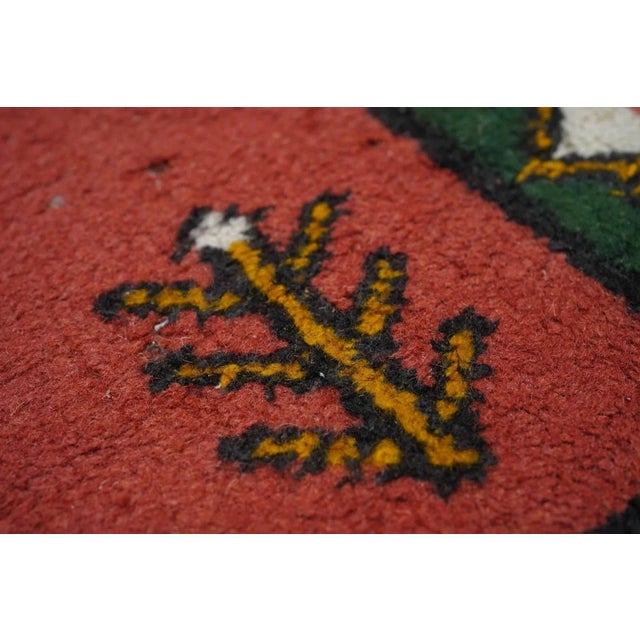 Green Indian Rug 2'0" X 2'11'' For Sale - Image 8 of 11