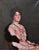 This is an antique portrait of a beautiful Victorian era socialite. Early 20th century. American school. Oil on canvas....