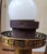1950s Vintage Atomic Table Lamps W/Globes and 4 Lobe Pyramid ~ Pair For Sale - Image 5 of 6