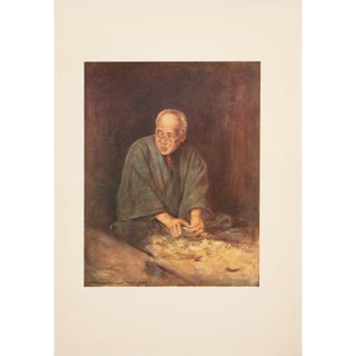 1901 Mortimer Menpes, "The Carpenter" Original Period Antique Print of Japan From London For Sale
