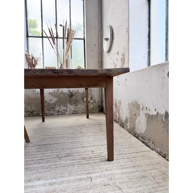 Pitch Pine Farmhouse Table, 1950s For Sale - Image 18 of 18