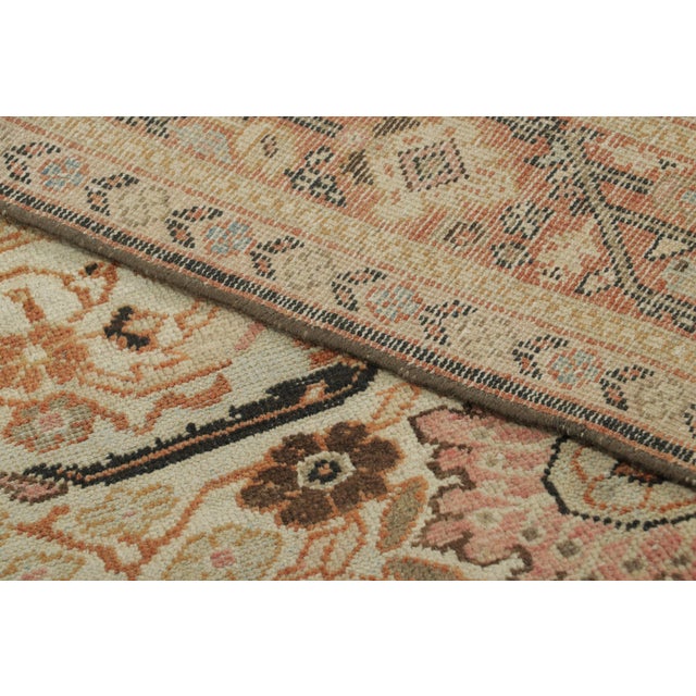 Textile Antique Persian Mahal Rug With Allover Colorful Floral Patterns - Rug & Kilim For Sale - Image 7 of 7