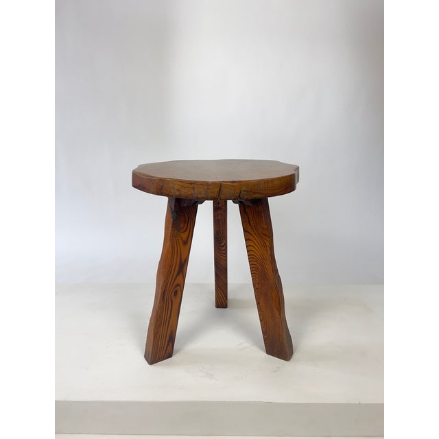 1950s Mid-Century Brutalist Rustic Primitive Side Table from Wanderwood, England, 1950s For Sale - Image 5 of 13