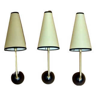 Wall Lights in the style of Jean Royere, 1950s, Set of 3 For Sale