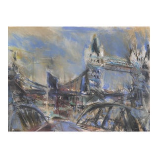 Tower Bridge, London Landscape by Allie William Skelton For Sale