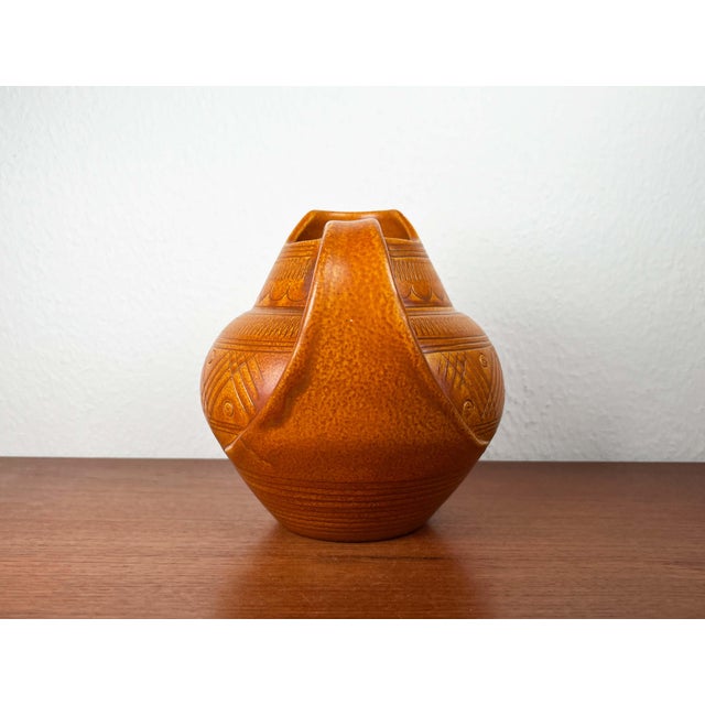 Mid-Century Modern Mid-Century Modern German Studio Pottery Carafe Vase from Wilhelm Kagel, Partenkirchen, 1960s For Sale - Image 3 of 18
