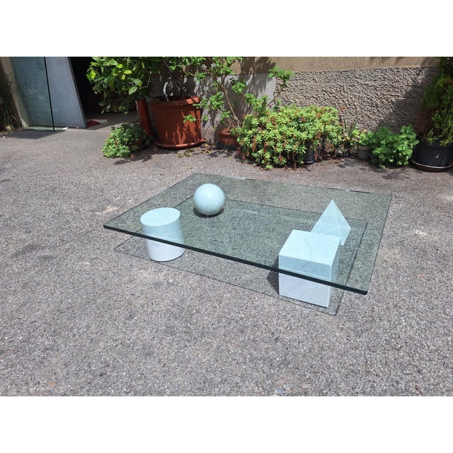 Metafora Coffee Table in White Carrara Marble by Massimo and Lella Vignelli for Casigliani, 1980s For Sale - Image 16 of 18
