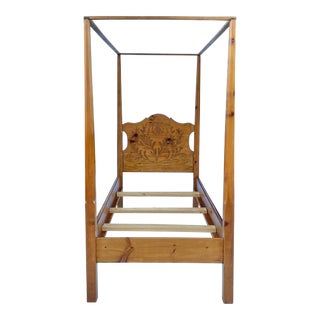 Vintage Habersham Plantation Twin Canopy Four Poster Bed For Sale