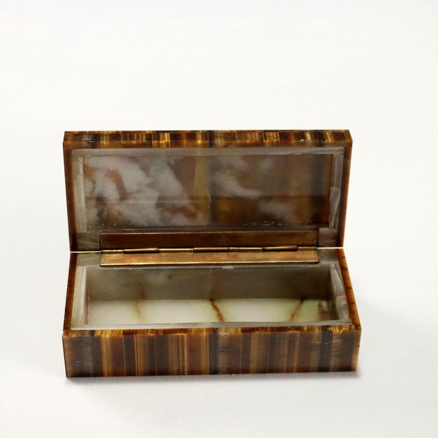 Tiger's Eye Stone Box For Sale - Image 3 of 8