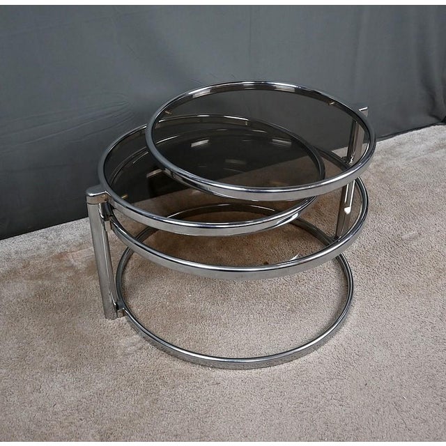 Coffee Table with Swiveling Tops attributed to Milo Baughman, 1970 For Sale - Image 3 of 18