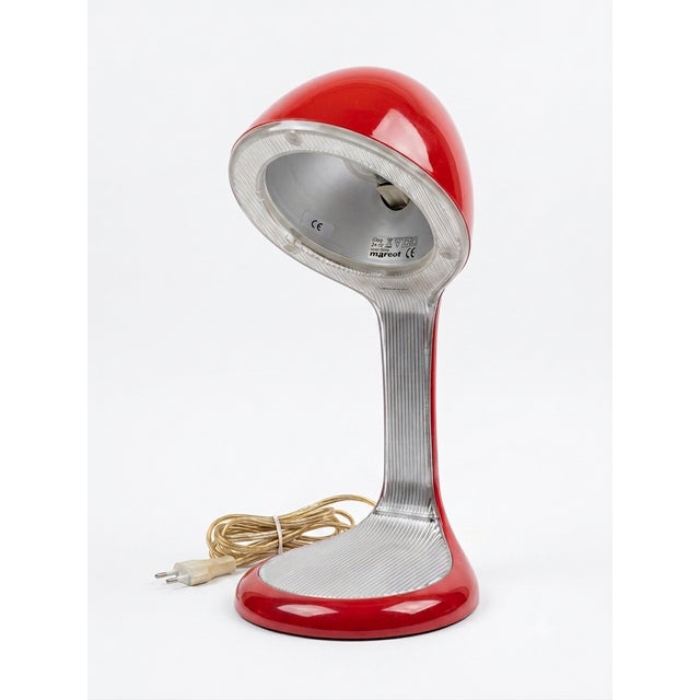 Mid-Century Red Clea Table Lamp by Christophe Mathieu for Marset, 2000s, in Very Good conditions. Designed from 2000 This...