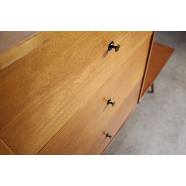 1960s Danish Modern Paul McCobb Planner Group Bench and Cabinet For Sale In Orlando - Image 6 of 8
