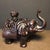 Bronze Elephant Incense Burner - Silhouette Censer With Dome Lid For Sale In Los Angeles - Image 6 of 9