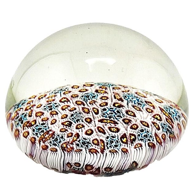 Set of 3 Murano Milifiori Paper Weights With Factory Stickers - Made in Italy For Sale In Las Vegas - Image 6 of 6