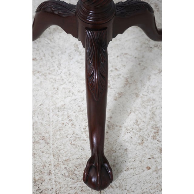 Brown Baker Stately Homes Round Mahogany Lamp Table For Sale - Image 8 of 16