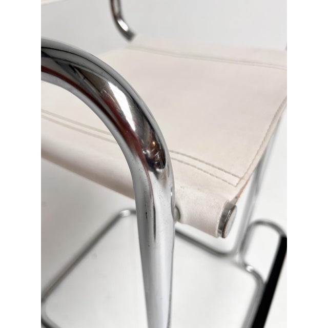 Leather Bar Stools attributed to Mart Stam, 1970s, Set of 2 For Sale - Image 12 of 16