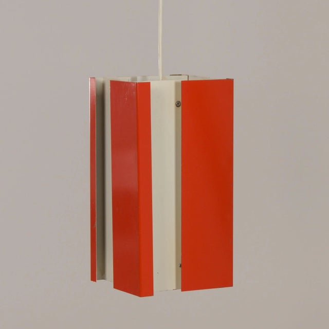 Anvia Orange Pendant 4101 by by by J.J.M. Hoogervorst for Anvia, 1960s For Sale - Image 4 of 13