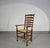 Rustic Oak Farmhouse Ladderback Dining Chairs with Rush Seats, 1960s, Set of 4 For Sale - Image 4 of 18