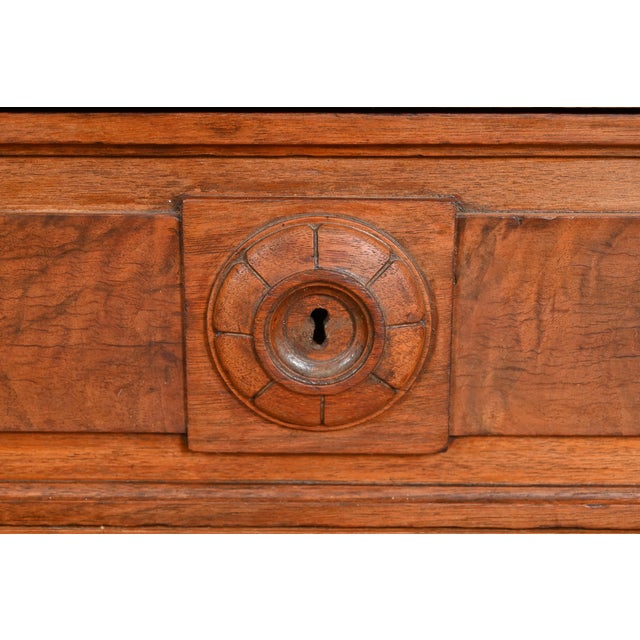 Herter Brothers Style Antique Eastlake Victorian Carved Walnut Glass Front Bookcase, Circa 1880s For Sale - Image 9 of 12