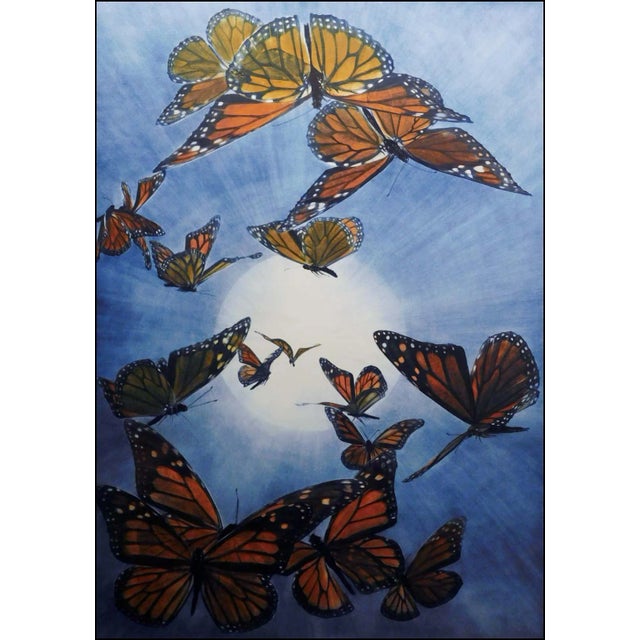 "Monarch's Journey" Original Limited Edition Mezzotint by G. H. Rothe Hand signed, titled & numbered by the artist Frame...