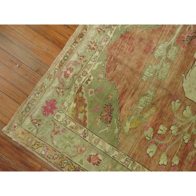 Brown Zabihi Collection Pictorial Turkish Deer Pictorial Animal Rug For Sale - Image 8 of 11