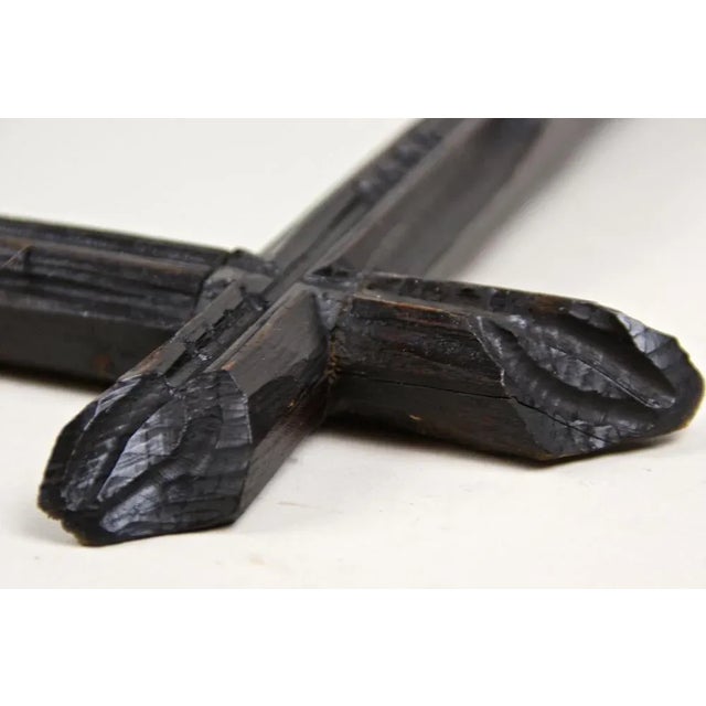 Austrian Rustic Black Forest Wall Mirror, 1880 For Sale - Image 11 of 16