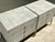 Vintage Shagreen Nightstands on Brass Base - Pair For Sale - Image 9 of 14