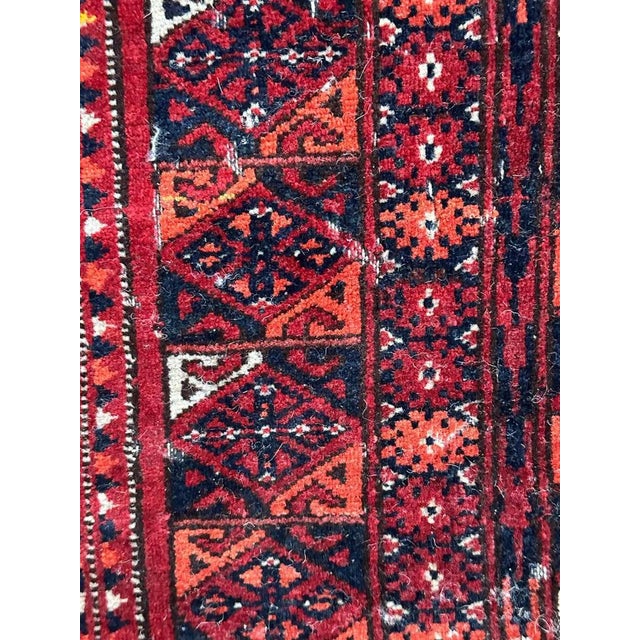 Antique Distressed Tribal Turkmen Rug, 1890s For Sale - Image 17 of 18