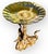 Antique French Napoleon III Gilt Bronze Swan Centerpiece Pleated Glass Plateau For Sale - Image 9 of 14
