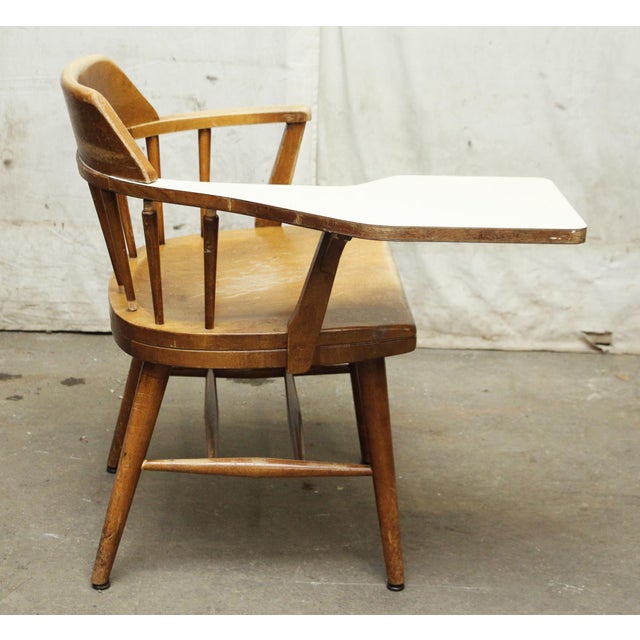 Traditional Mid 20th Century Students Chair by Mable Chair Co. For Sale - Image 3 of 6