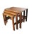 Wood Danish Nesting Tables in Teak by Svend A. Madsen for Karl Lindegaard Denmark, 1960s, Set of 3 For Sale - Image 7 of 7