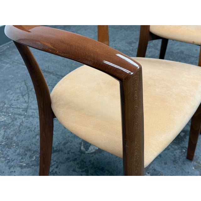 Potocco Spa Italian Wood Armchairs, Pair For Sale - Image 10 of 12
