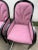 1980s Black Lacquered Pink Velvet Dining Chairs - a Set of 4 For Sale In New York - Image 6 of 12