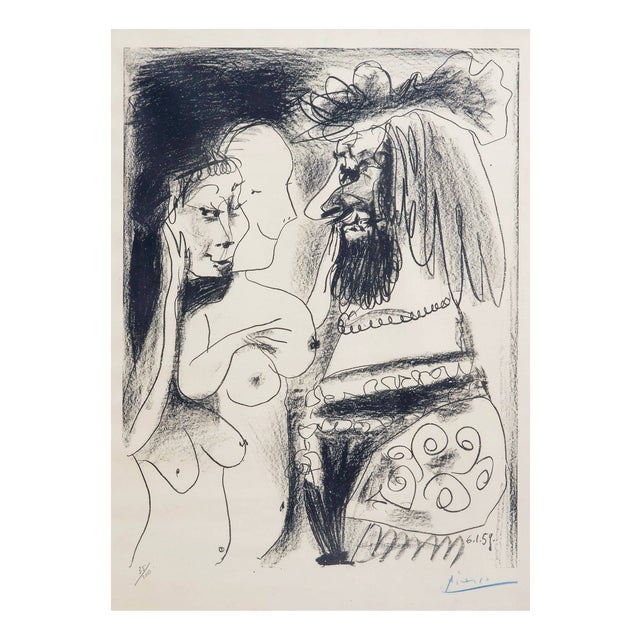 Pablo Picasso, Le Vieux Roi, 1959, Lithograph For Sale