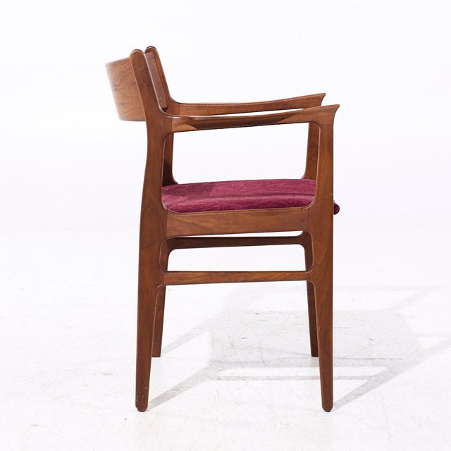 Brown Funder-Schmidt & Madsen Mid Century Danish Teak Dining Chairs - Set of 6 For Sale - Image 8 of 12