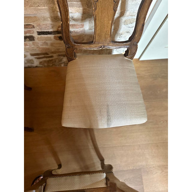 Antique Original Baroque Chairs, Walnut, Circa 1760, Set of 4 For Sale - Image 16 of 18