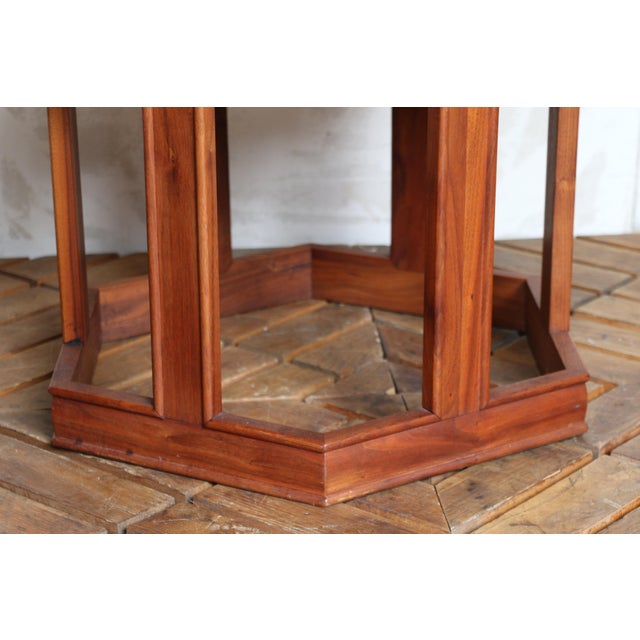 Pair of John Keal for Brown Saltman “Domino” Hexagonal Side Tables | Mid-Century Modern, 1960s For Sale - Image 16 of 18