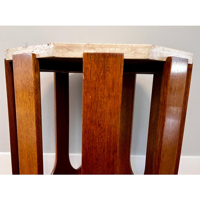 Mosaic Travertine Occasional / End Table by Harvey Probber, c. 1950 For Sale - Image 11 of 12