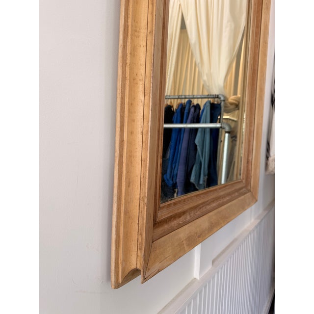 English 19th C Pine Mirror With Old Glass in Good Condition For Sale In New York - Image 6 of 8