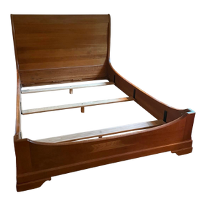 Stickley LaRochelle Queen Sleigh Bed; Solid Cherry; Stickley Marking; Discontinued; Highly Collectible