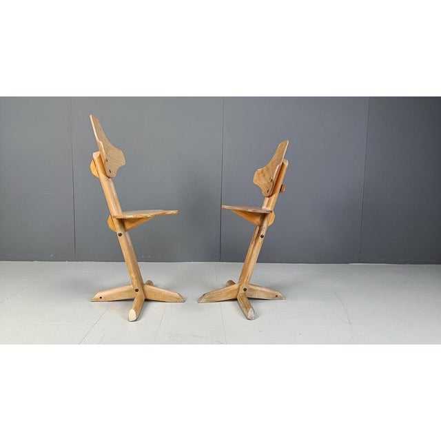 Wood Ergonomical Plywood Chairs from Rybo, 1970s, Set of 2 For Sale - Image 7 of 13